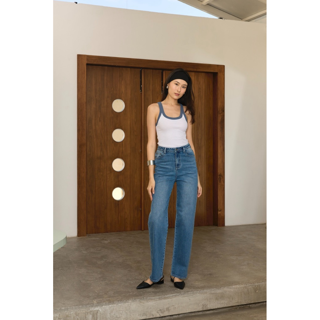 Hung Jeans HJ84 light wash straight jeans