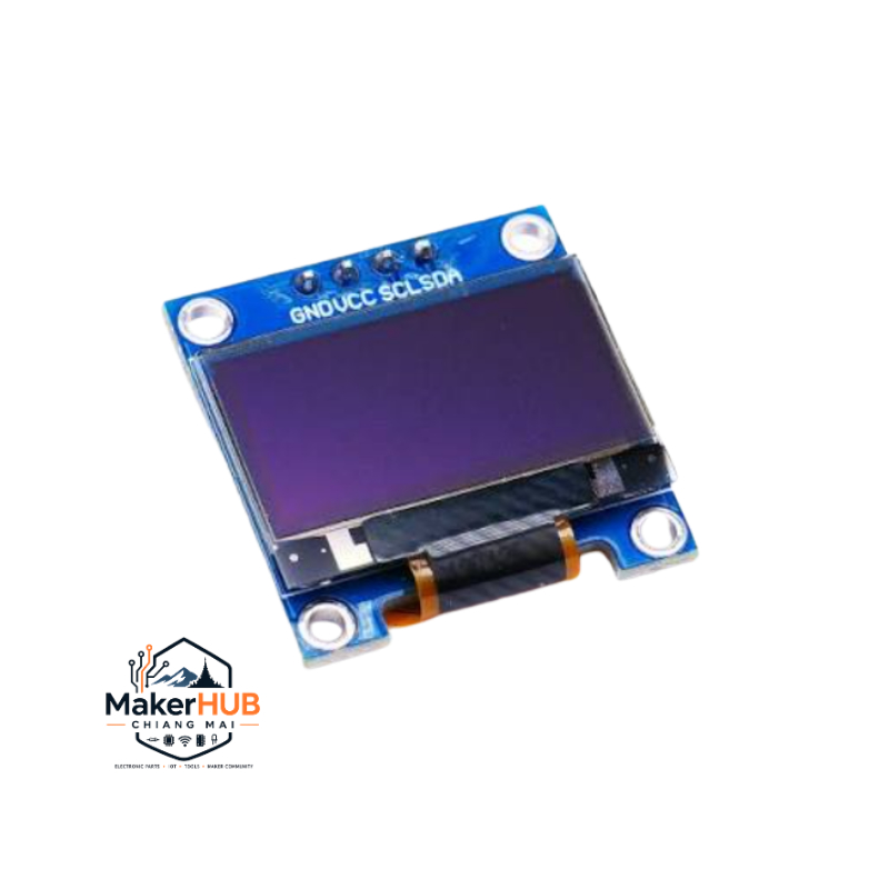 โมดูลจอ OLED I2C SSD1306 ขนาด 0.96นิ้ว 128x64 Pixel