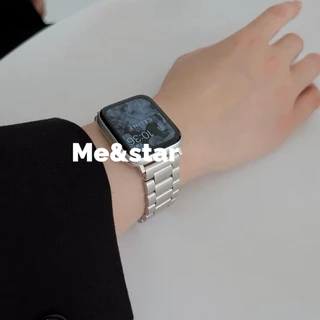 สายสําหรับ smartwatch สายนาฬิกาสแตนเลสเบา Iwatch series11 10 9 8 7 6 SE 5 4 3 2 SE Strap 38/40/41/42/44/45/46/49mm B