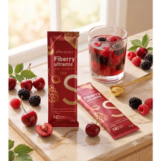 Pimnatcha Fiberry ไฟเบอร์รี่ พิมพ์นัชชา รสเบอร์รี่ 1 ห่อ 30 ซอง ปริมาณ 450 กรัม