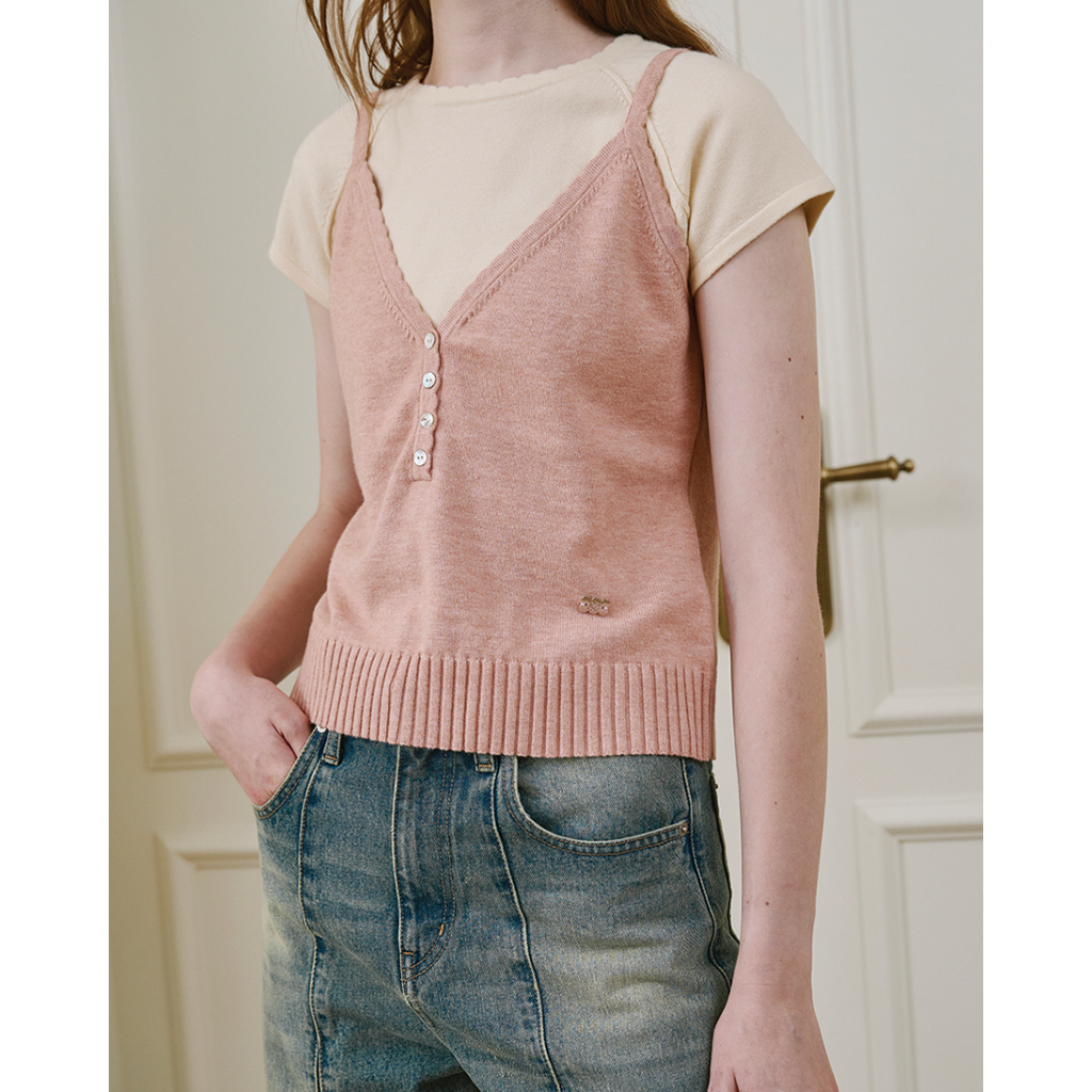 Glossible Marnie knit-layer top เสื้อไหมพรมทอ