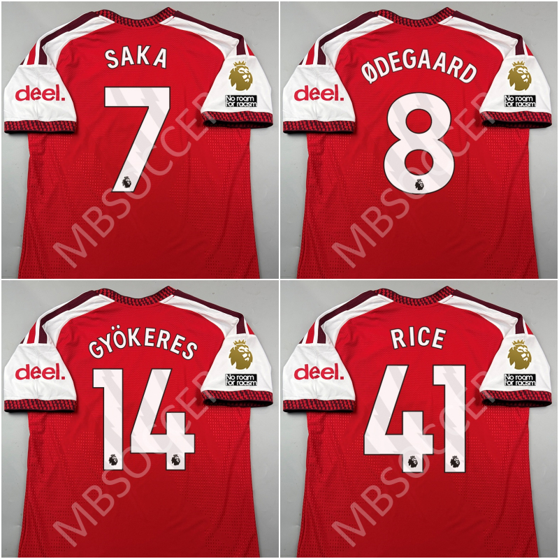 PLAYER - เสื้อฟุตบอล oาlซn่oล Home เหย้า 2026/27 EPL 7 SAKA 8 ODEGAARD 14 GYOKERES 41 RICE