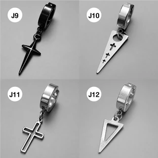 ต่างหูหนีบ ต่างหูห่วง ต่างหูผู้ชาย รหัส (J) จำนวน 1 ข้าง