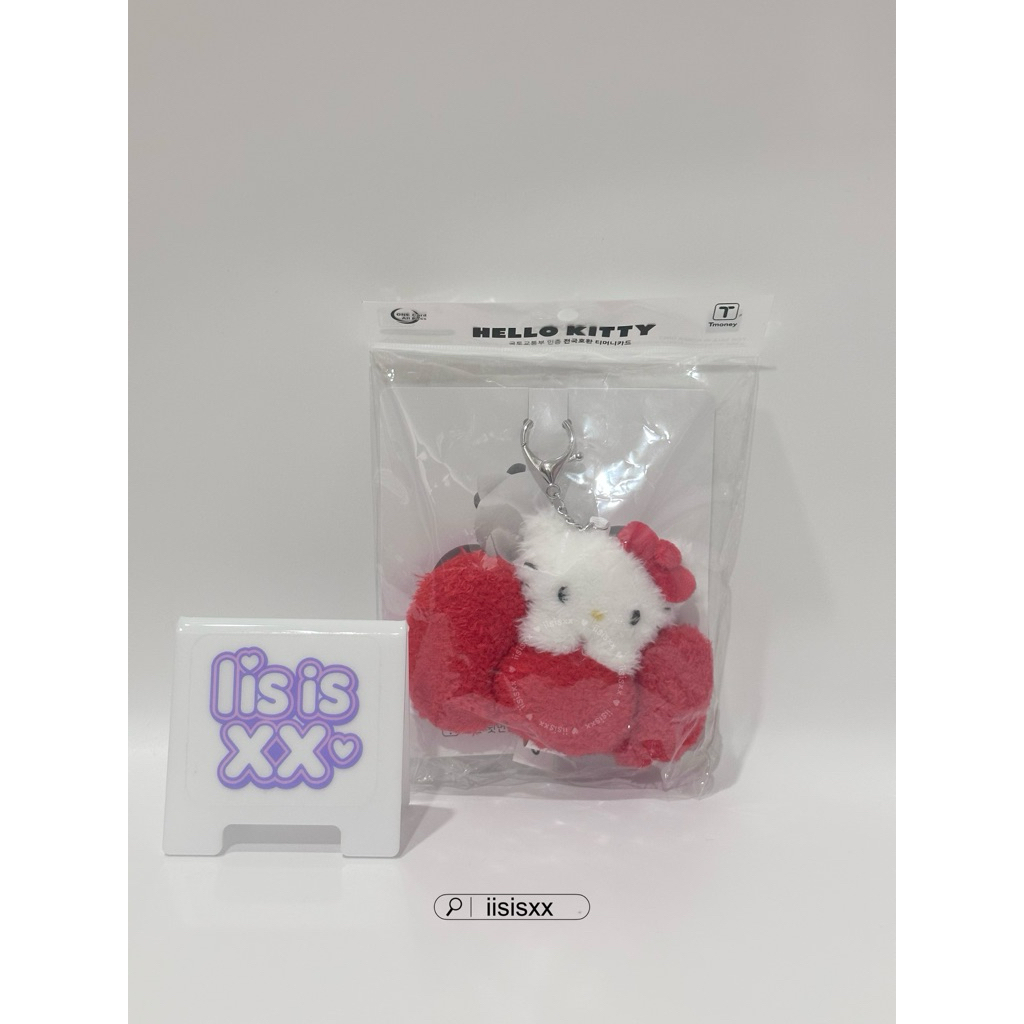 บัตร T money sario kitty keyring ใช้สำหรับเติมเงินจ่ายค่าโดยสาร,ใช้จ่ายในมาร์ท ที่เกาหลี