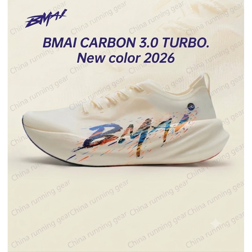(พรีออเดอร์ 15-30 วัน )2026 BMAI Carbon 3.0 Turbo Marathon Ultra-light  Racing โฟมใหม่ PBEA