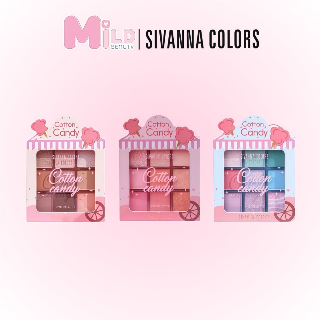 (HF660) SIVANNA COTTON CANDY EYE PALETTE  ซีเวนน่า คัลเลอร์ส คอตตอน แคนดี้ อาย พาเลทท์