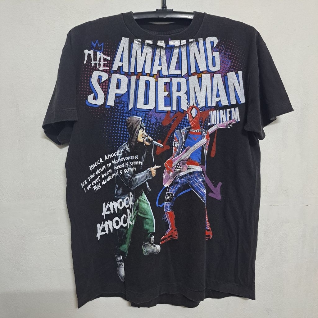 เสื้องานไทย Eminem X Spiderman t shirt size L 22"/26"