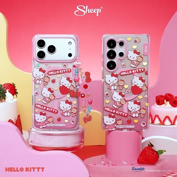 Sheep Canvas Phone Hello Kitty Collection Magnetic Case เคสสำหรับ iPhone 18 /17/16/15/14/13 Series