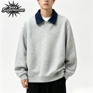 ส่งไวจากไทย เสื้อสเวตเตอร์ Oversize เกาหลี แขนยาว Unisex ได้รับของเร็ว แถมเนื้อนุ่ม