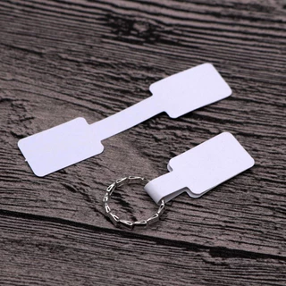 200 ชิ้น ป้ายห้อยแท็กราคาแหวน ป้ายกระดาษแขวนของ 1.2x6cm ป้ายราคาเครื่องประดับ จิวเวลรี่ สร้อยคอ Hangtags