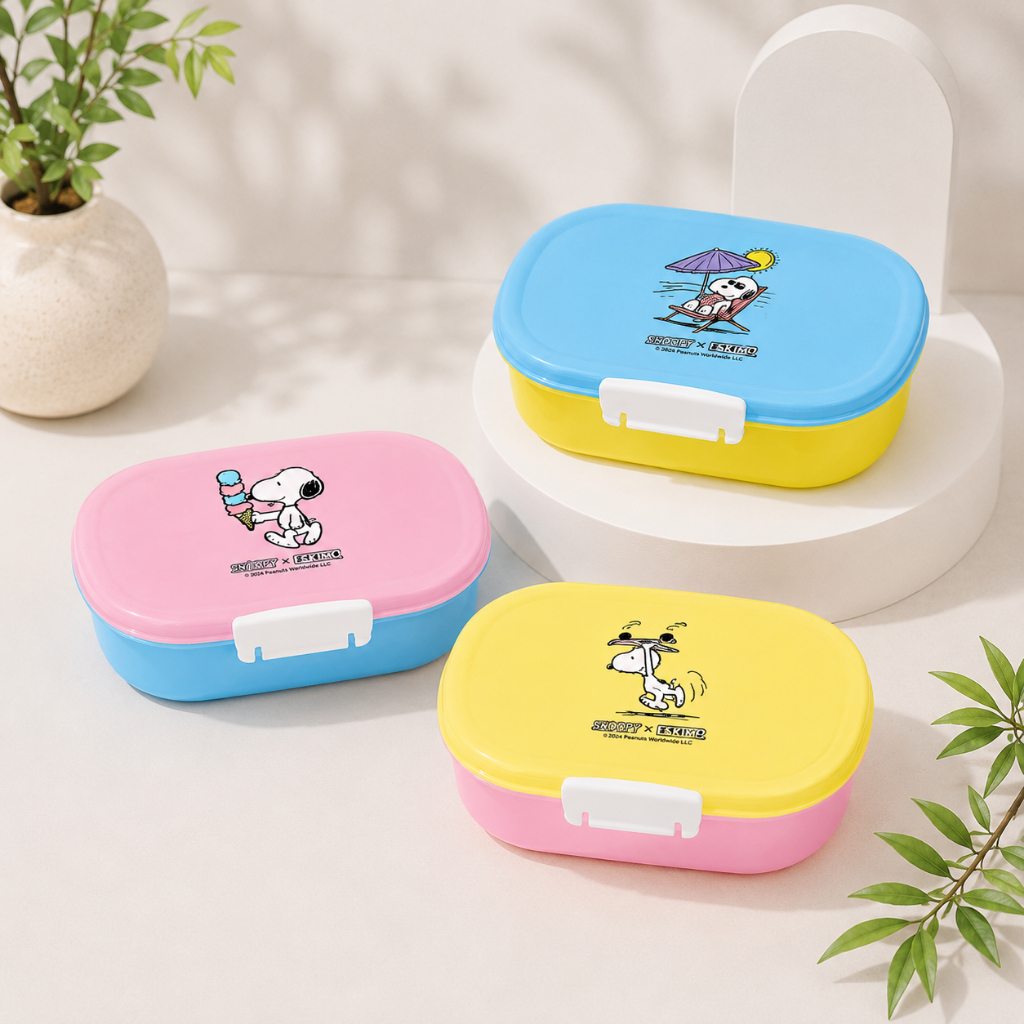 ESKIMO × Snoopy علبة طعام بلاستيكية للمايكروويف — صورة 2