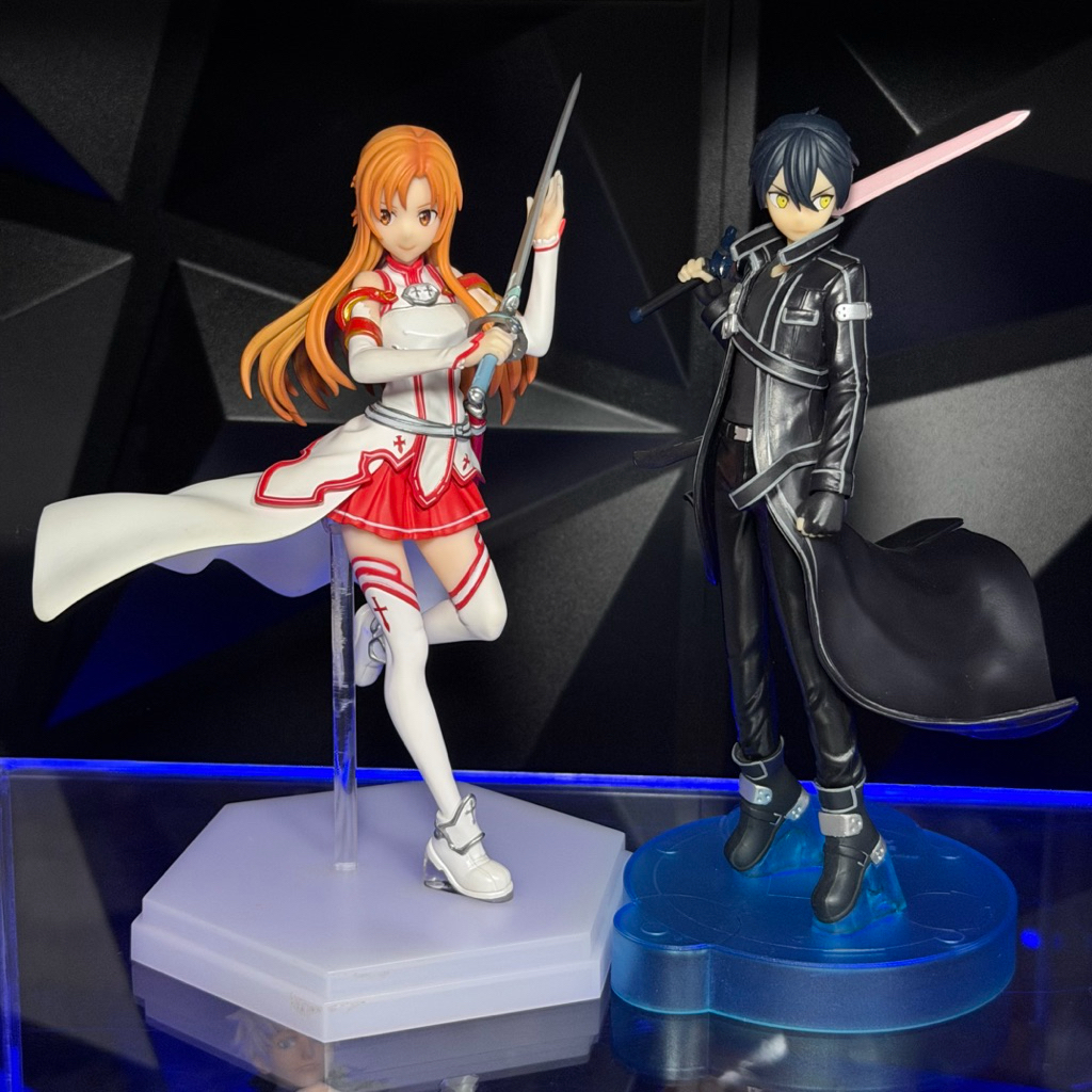 (แท้🇯🇵) Sword Art Online kirito Asuna model figure ไม่มีกล่อง