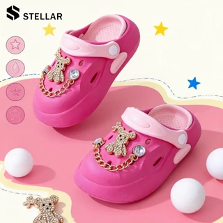 ส่งไวทันใจ✨STELLAR รองเท้าแตะเด็กผู้หญิง กันลื่น พื้นนุ่ม ทนทาน เหมาะใส่เปิดเทอม โรงเรียน ในบ้าน ห้องน้ำ