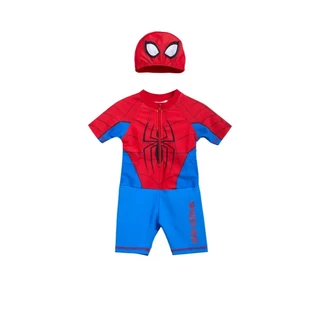 Spider-Man Swimwear ชุดว่ายน้ำเด็กผู้ชาย เสื้อ+กางเกง สไปเดอร์แมน แถม หมวก และ ถุงใส่ชุด ลิขสิทธิ์แท้ ผ้าคุณภาพดี
