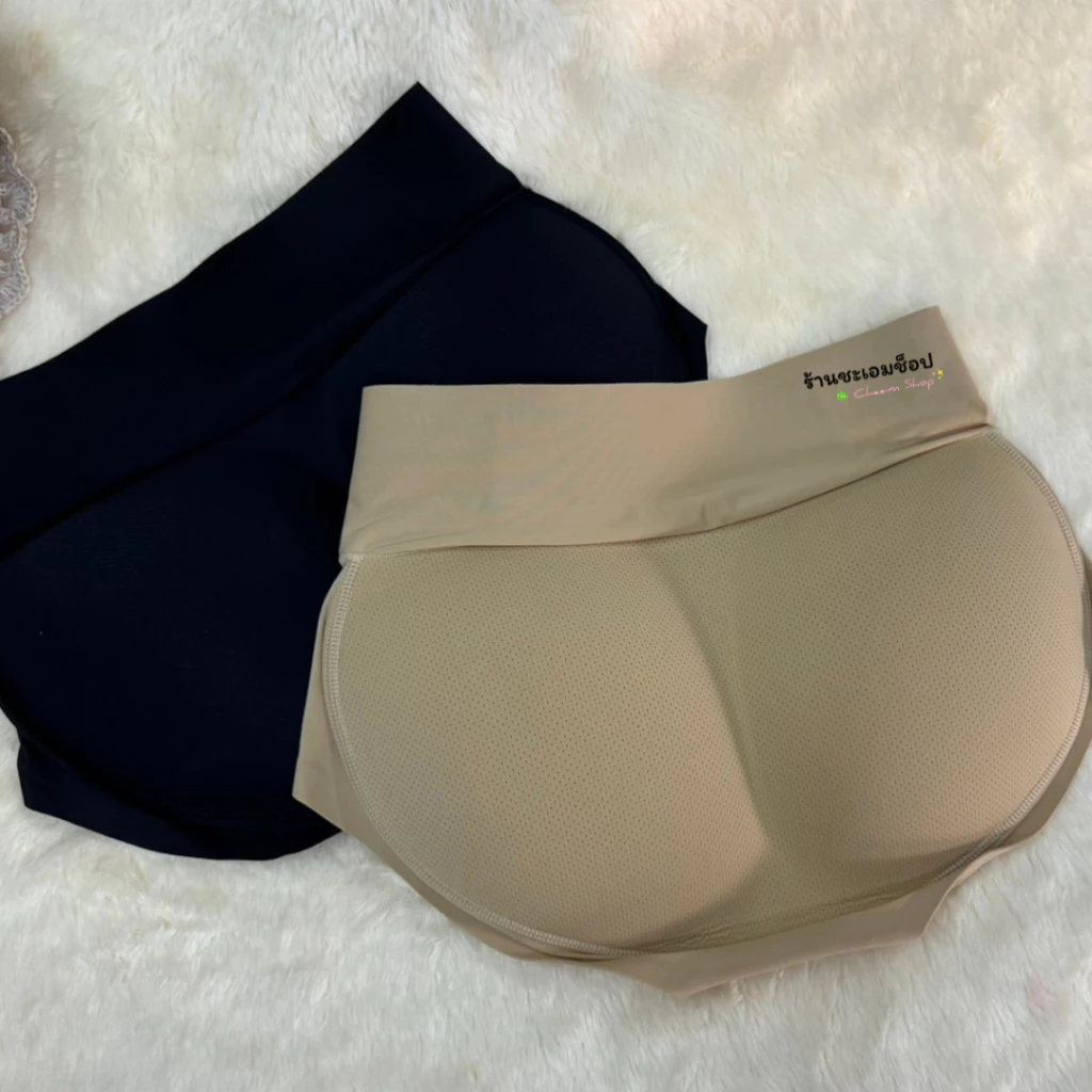 339 กางเกงในเสริมก้นเอวกลาง กระชับพุงไร้ขอบ Underwear Women เสื้อผ้า