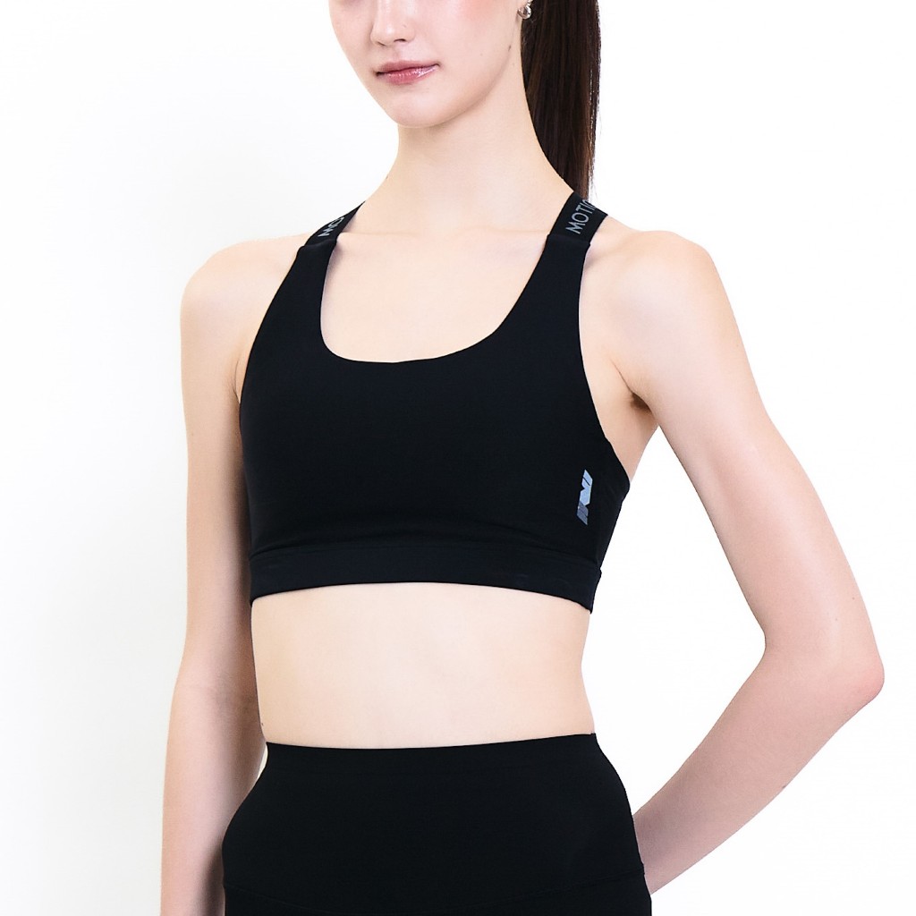 Wacoal Motion Wear บราออกกำลังกายแบบสวมหัว รุ่น WR3465 สีดำ (BL) — صورة 3