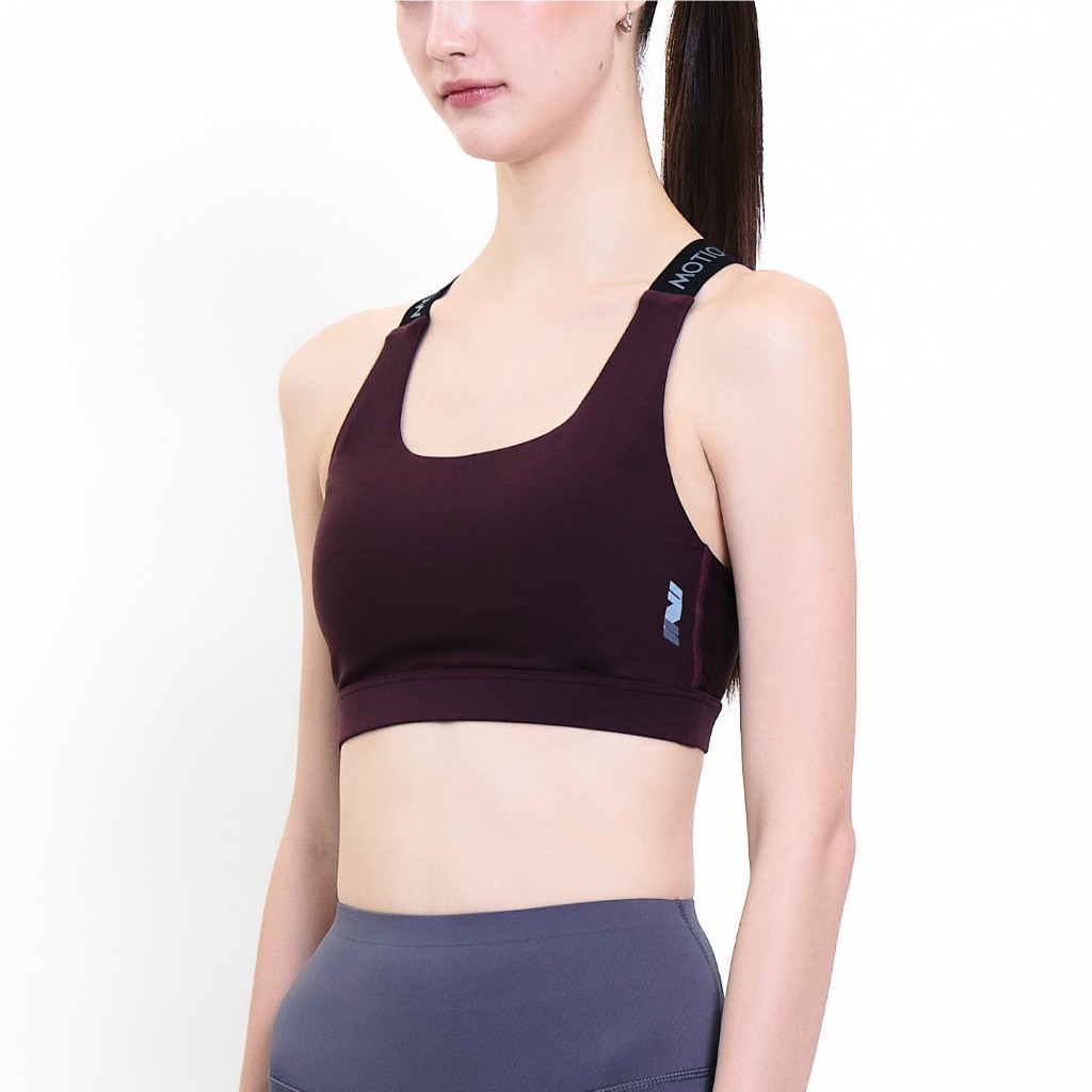 Wacoal Motion Wear บราออกกำลังกายแบบสวมหัว รุ่น WR3465 สีแดงเชอร์รี่เข้ม (CH) — صورة 3