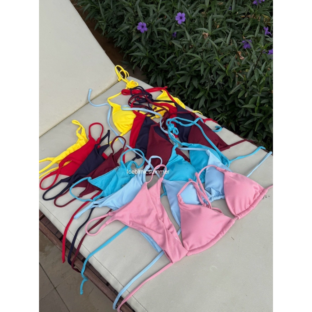 ICEBLINK l Basic bikini บิกินี่เบสิคสีพื้น 9สี