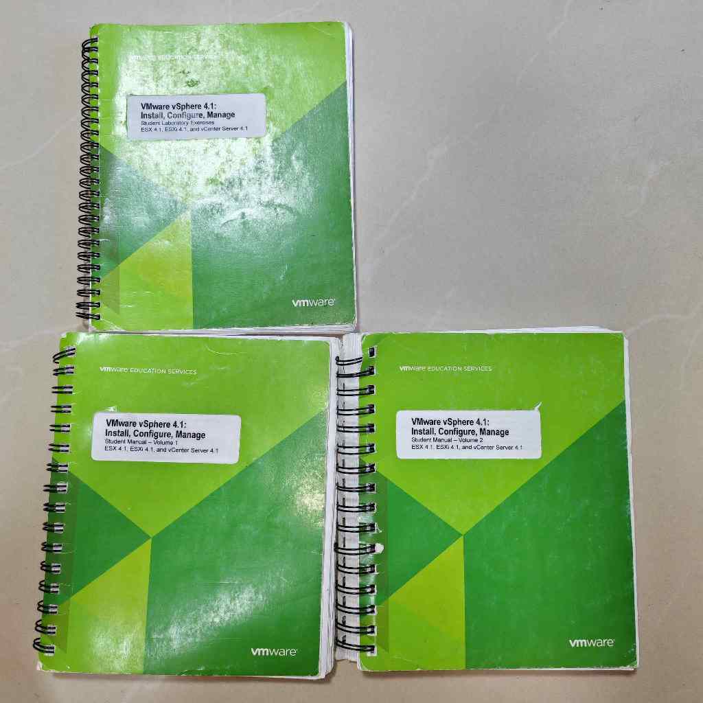 คู่มือ VMware vSphere 4.1 Install, Configure, Manage —VMware Education Services (ครบชุด 3 เล่ม)