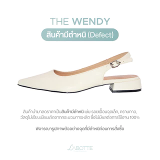 The Wendy (Defect) (สินค้ามีตำหนิ) - Labotte.bkk รองเท้ารัดส้น รองเท้าหัวแหลม