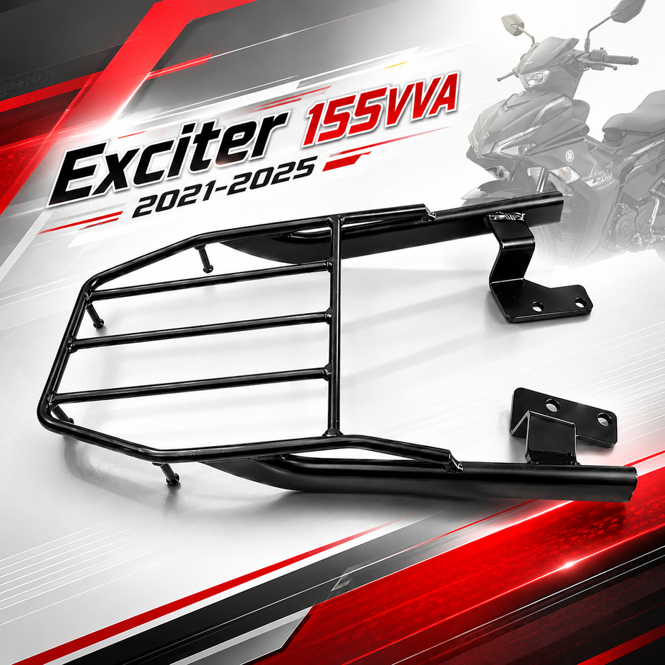 ตะแกรงท้าย Yamaha Exciter 155VVA 2021-2025 , Exciter 155 VVA 2025 , rackท้าย วางสัมภาระ exciter 155V