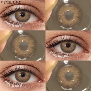 {COD}-Eyeshare พัทยา สีเทา (-1.00~6.00) คอนแทคเลนส์สายตาสั้น 14.2 มม. ตาใหญ่ คอนแทคเลนส์รายวัน 1 ปี จัดส่งฟรี