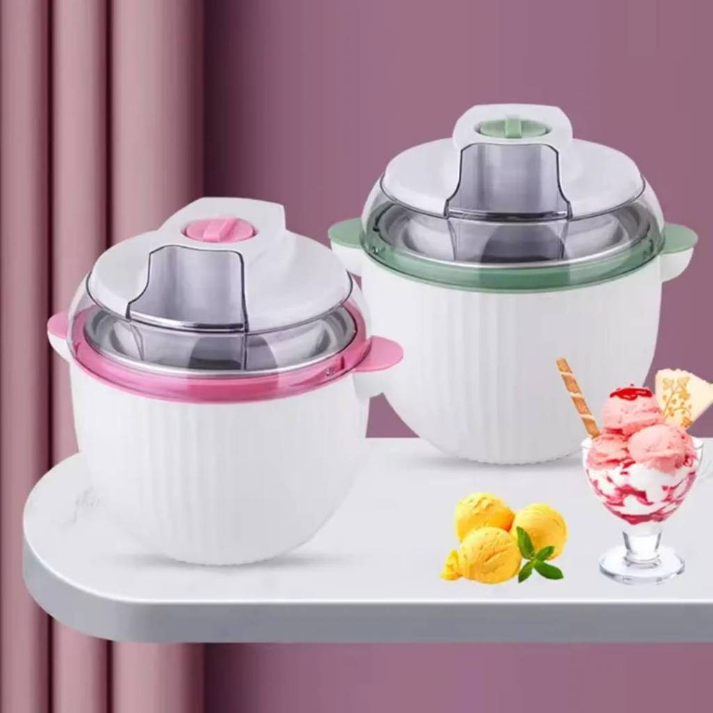 เครื่องทำไอศกรีมมินิ 1ลิตร DIY ZB-Y001 เครื่องทำไอศกรีมอัตโนมัติ สําหรับเด็ก