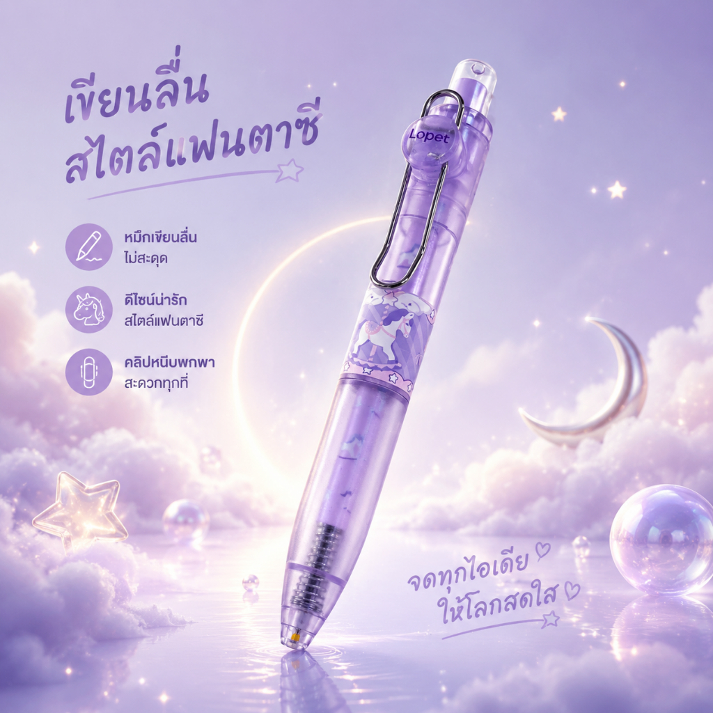 Lopet ปากกาเจล Carousel รุ่น LT-2151JZ ขนาด 0.5mm