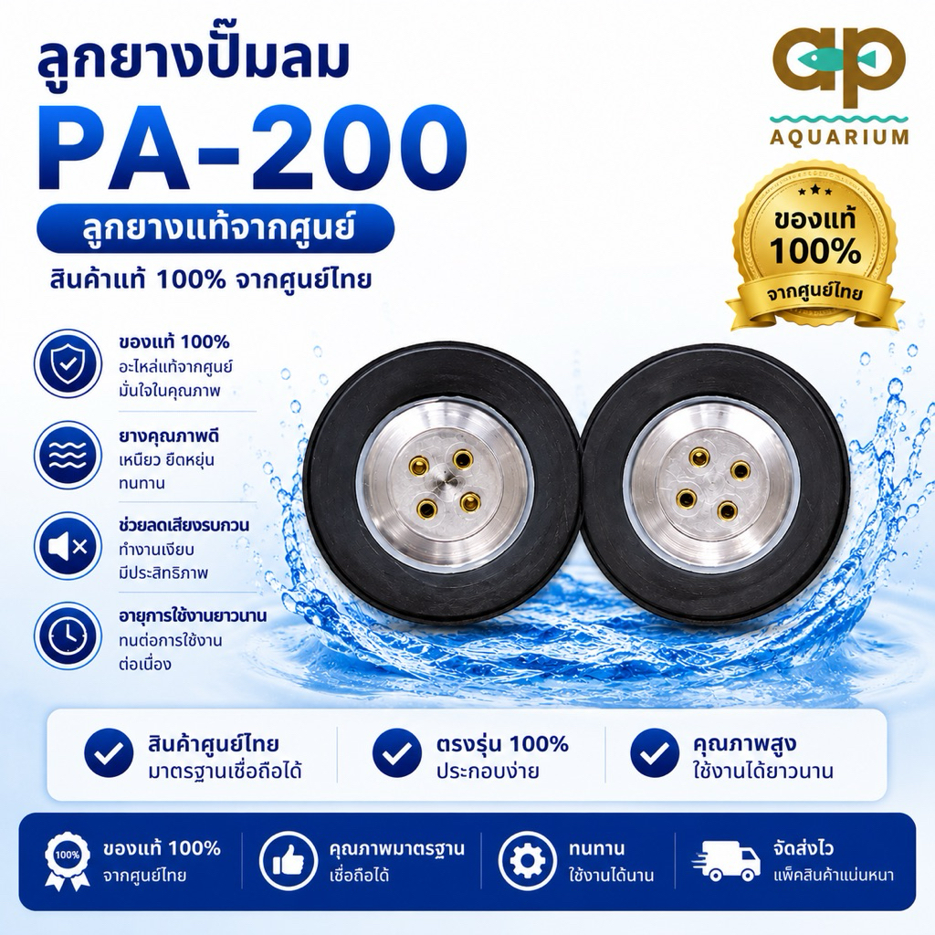 ลูกยางปั๊มลม PA-150 PA-200 ลูกยางแท้จากศูนย์ PA-150 PA -200 สินค้าแท้ 100% จากศูนย์ไทย 100% NVV