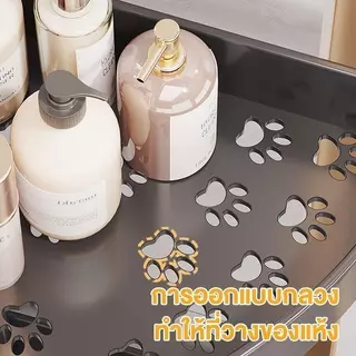 ชั้นวางของเข้ามุม ชั้นวางของในห้องน้ำ 2/3/4/5 ชั้น วัสดุพลาสติก พร้อมล้อเลื่อน