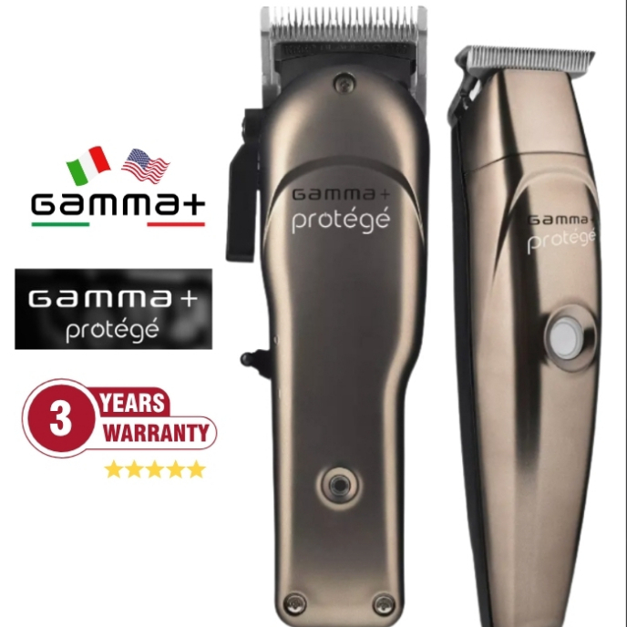 [ GAMMA+ Combo Protege ] ชุดเซ็ท Clipper + Trimmer ไร้สาย ครบทั้ง 2 เครื่องในชุดเดียว เฟดได้สม่ำเสมอ