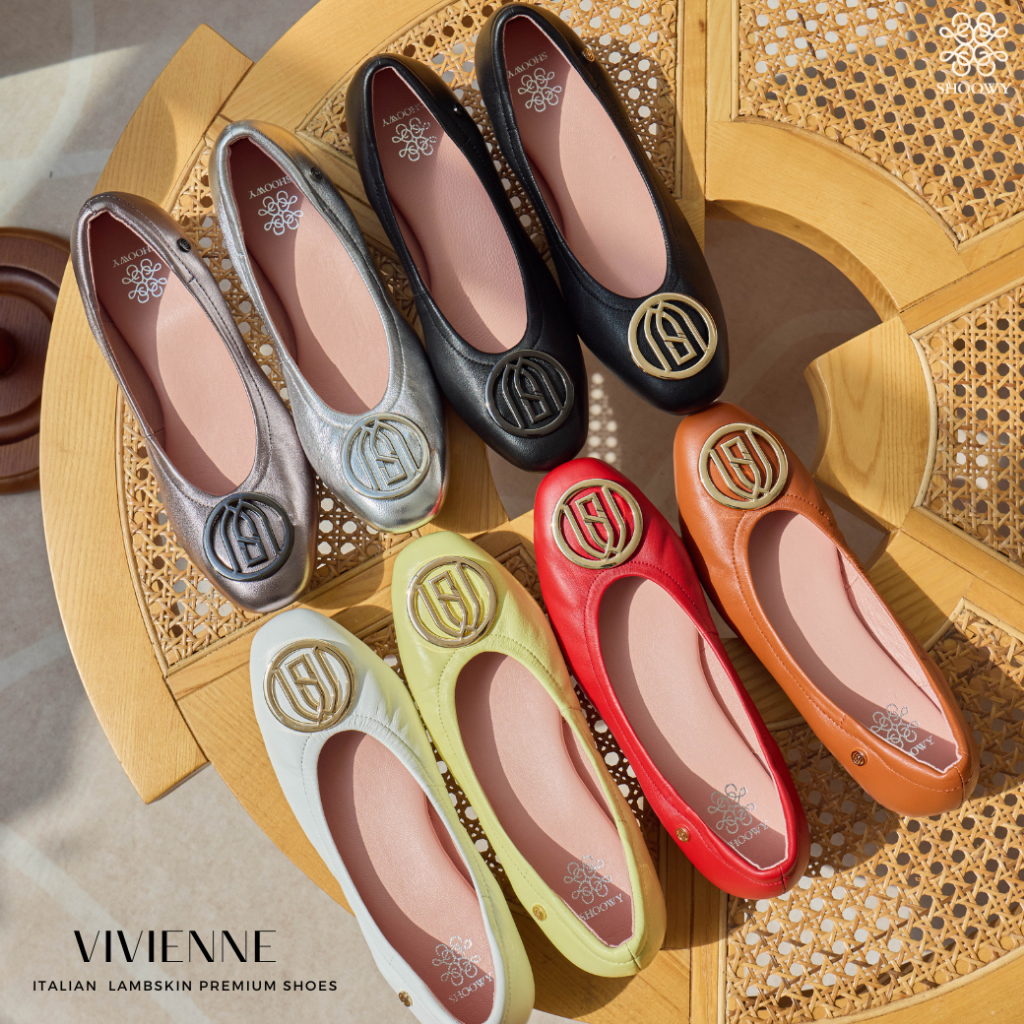 Shoowy clearancesale รองเท้าหนังแกะ รุ่น Vivienne