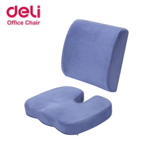 Deli เบาะรองนั่ง เบาะรองเพื่อสุขภาพ ปรับบุคลิก รองรับหลัง ถอดปลอกซักได้ เมมโมรี่โฟมแท้ Cushion