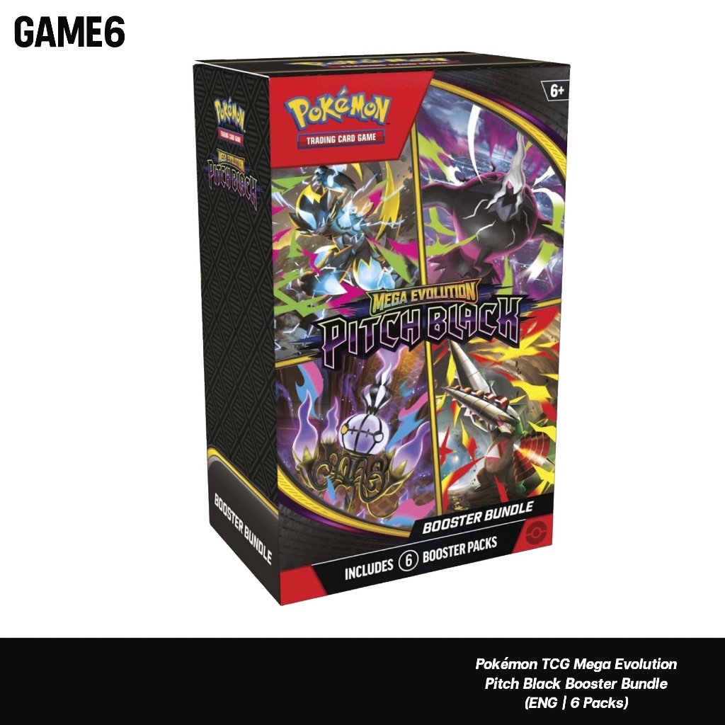 Pokémon TCG Mega Evolution – Pitch Black Booster Bundle (ENG | 6 Packs)