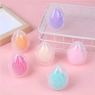 Protable Plastic Cosmetics Sponge Holder Makeup Blender Puff Storage Case/ Transparent Empty Cosmetic Egg Drying Box