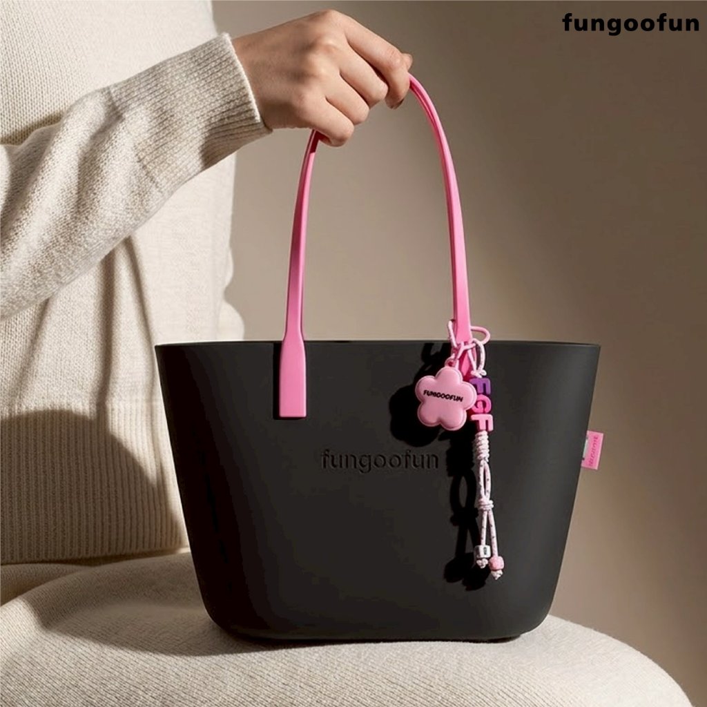 Fungoofun حقيبة توت قماش كبيرة F561 — صورة 3