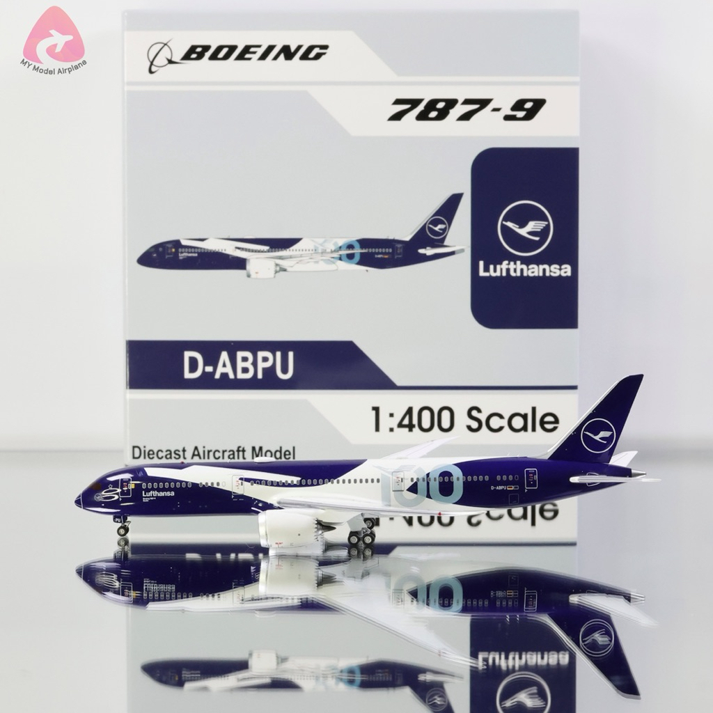 โมเดลเครื่องบิน Lufthansa B787-9 Dreamliner D-ABPU "100th Anniversary" [WB4063] Aviation400 1:400 [พ