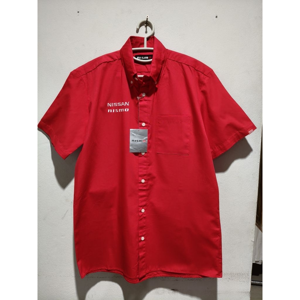 เสื้อเชิ้ต Nissan Nismo สีแดง ใหม่เก่าเก็บ ไซต์L