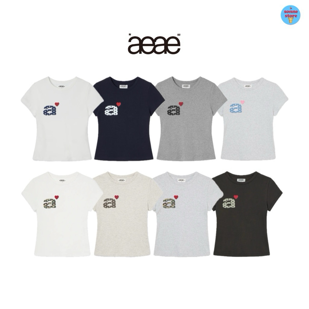 🛒พร้อมส่ง/ส่งด่วน Aeae Dot Small Letter Tee