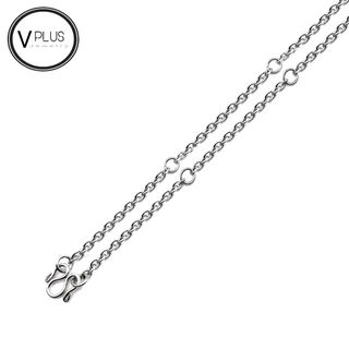 สร้อยคอ สร้อยคอสแตนเลสแท้ เกรด 304 ลายโซ่ คตกิต ขนาด 3.0 mm. สร้อยพระ ไม่ลอก ไม่ดำ ใส่อาบน้ำได้เลย