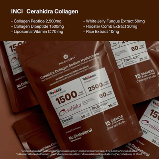 [1 แถม 1] Moleculogy CeraHidra Collagen (15ซอง)