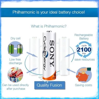 SONY ถ่านชาร์จ แบตเตอรี่ AA 4600 mAh /AAA 4300 mAh NIMH Rechargeable Battery 1.2v แบตเตอรี่ sony aa