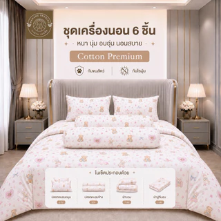 ชุดเครื่องนอนพรีเมี่ยม 6 ชิ้น