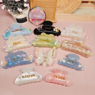 กิ๊บงับติดชื่อ🎀 แบบใหม่เพิ่ม ทักแชทแจ้งชื่อให้ทางร้านด้วยนะคะ (ตกแต่งฟริโดยทางร้านจะออกแบบให้)