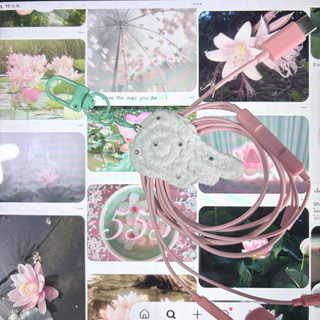 Cable holder and keychain wing🪽| พวงกุญแจ&ที่เก็บหูฟัง ที่รัดสายชาร์จ