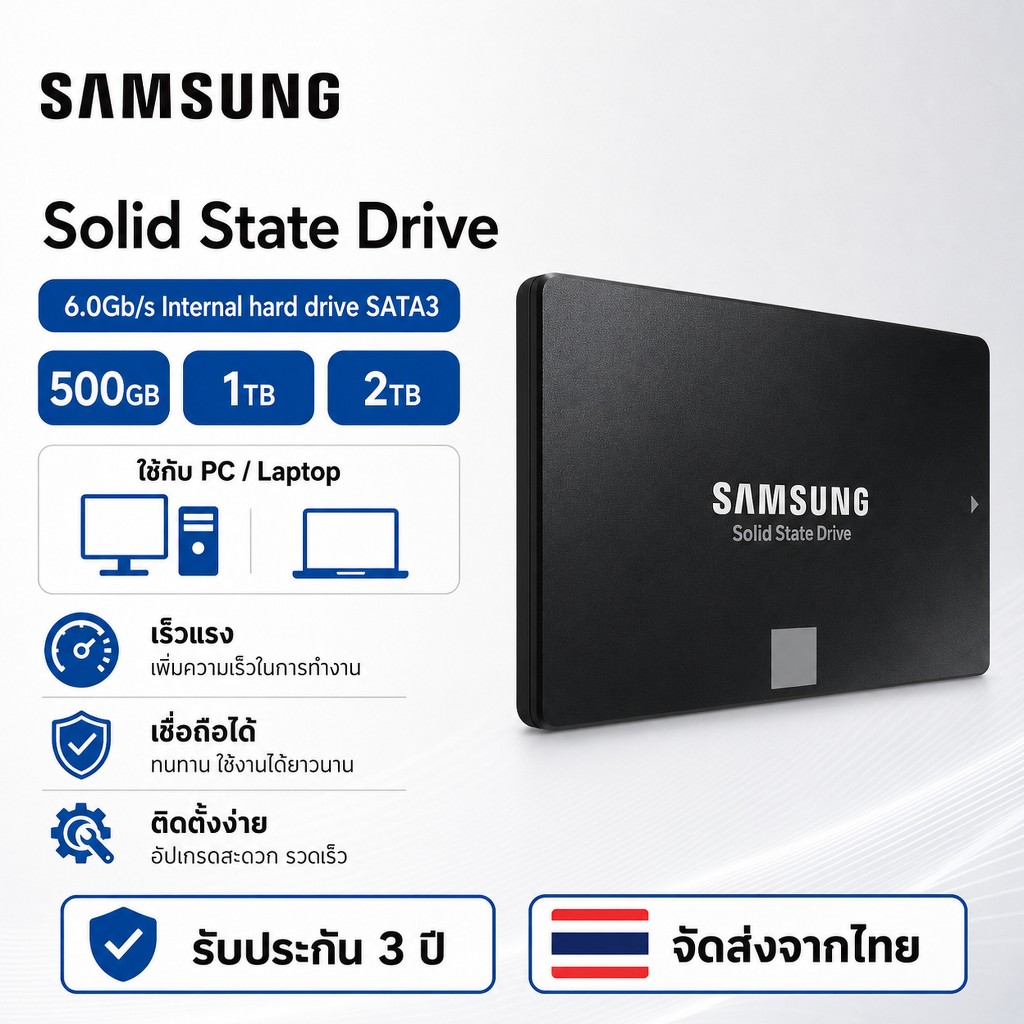 2TB 1TB 500GB 870EVO SSD 2.5'' Solid state drives  6.0Gb/s Internal hard drive SATA3