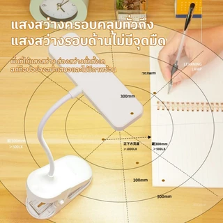 Ofeel 18000mAh โคมไฟตั้งโต๊ะ แบบหนีบ ปรับโค้งงอได้ โคมไฟอ่านหนังสือ LED ไฟมินิมอล ปรับแสงได้ 3สี