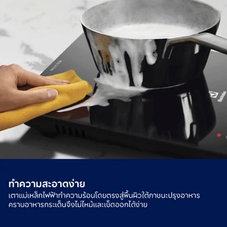 Electrolux เตาแม่เหล็กไฟฟ้า 1 หัว กำลังไฟสูงสุด 2,000 วัตต์ รุ่น ETIS450CGA สีดำเงา