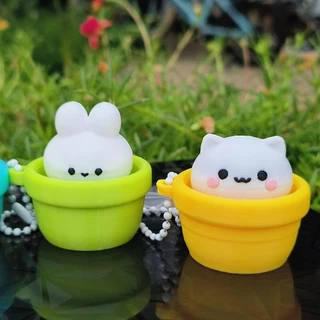 🪅พวงกุญแจ Animals Pot Clicker (ปริ้น 3D) ของเล่นคลายเครียด