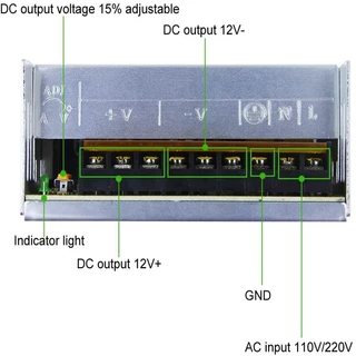 สวิตช์ ชิ่ง 12v 33A power supply 400W แท้ กันฝน แบบมีพัดลม สวิทชิ่ง พาวเวอร์ซัพพลาย สวิชชิง